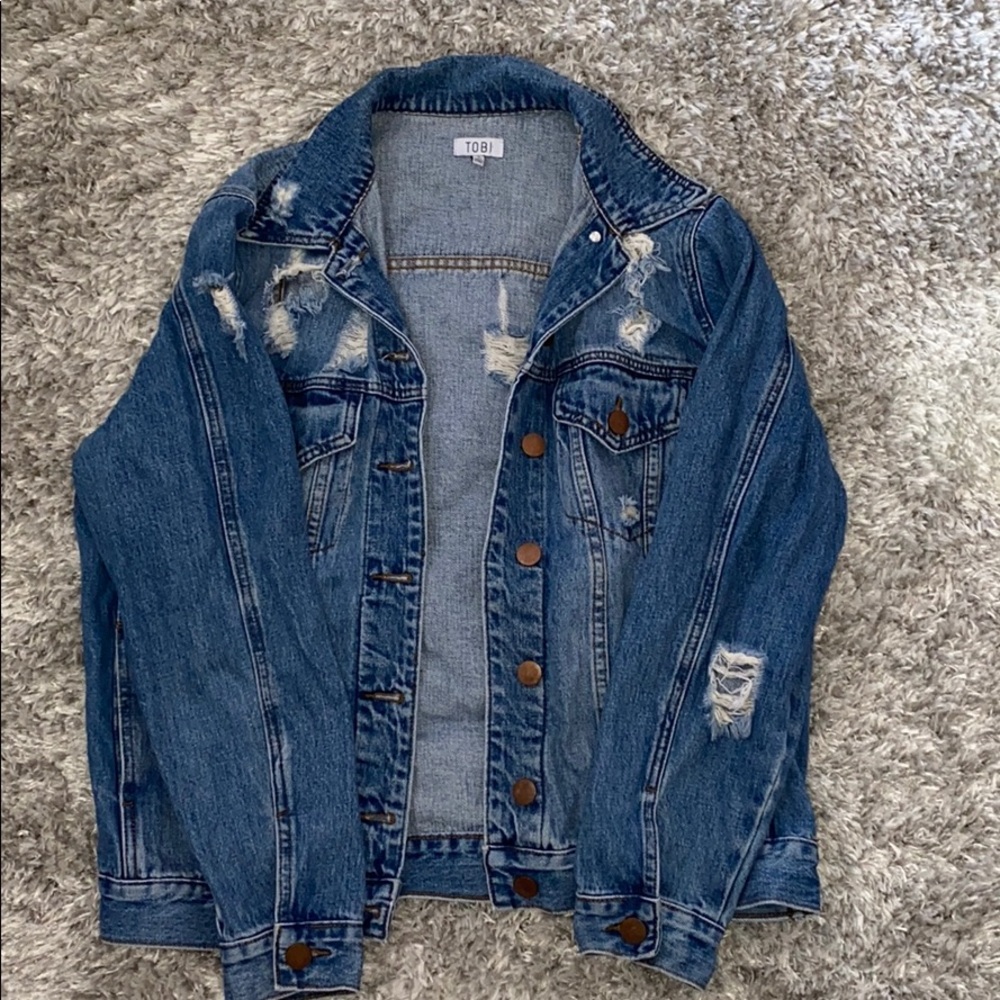 Distressed Denim Jacket